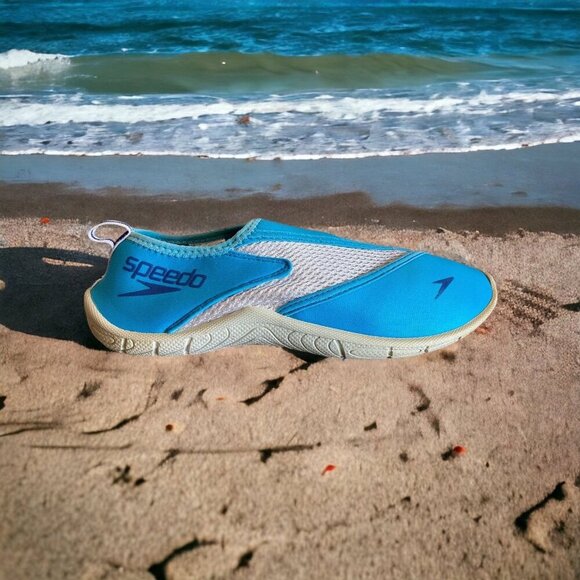 Speedo SurfWalker Pro 3 Water Sport Shoes Mesh Upper Men's Sz 9 Turquoise - Picture 1 of 10